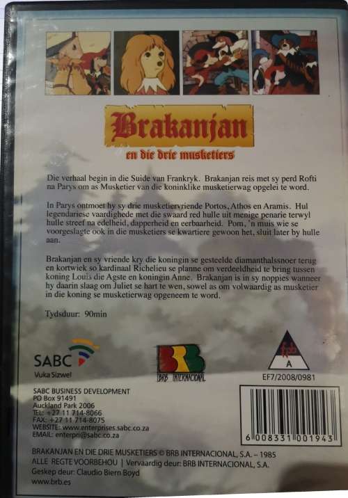 Brakanjan En Die Drie Musketiers (DVD)