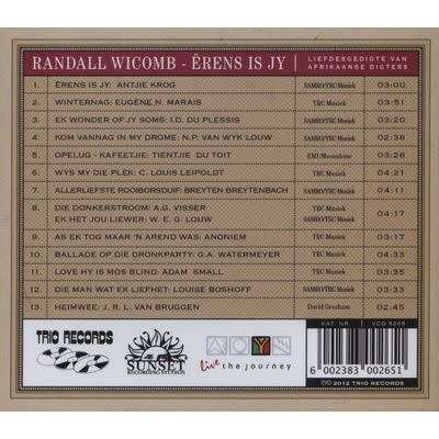 Randall Wicomb - Erens is Jy (CD)