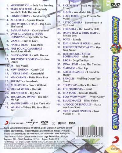 Awesome 80s Music Video Collection Vol 8 (DVD) [New]