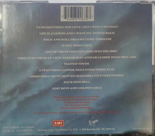 Meat Loaf - Bat Out Of Hell II : Back into Hell (CD)