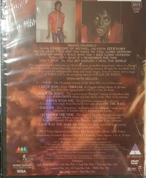 Michael Jackson - Video Greatest Hits - HIStory (DVD) [New]