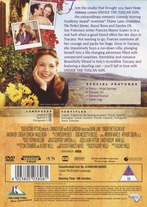 Under The Tuscan Sun (DVD) [New]