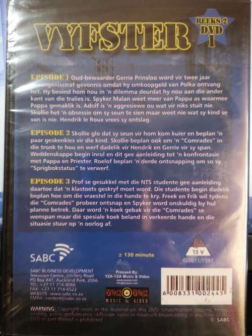 Vyfster - Die Reeks 2 - DVD 1 (DVD) [New]