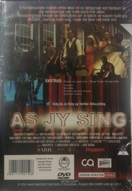 As Jy Sing (DVD)