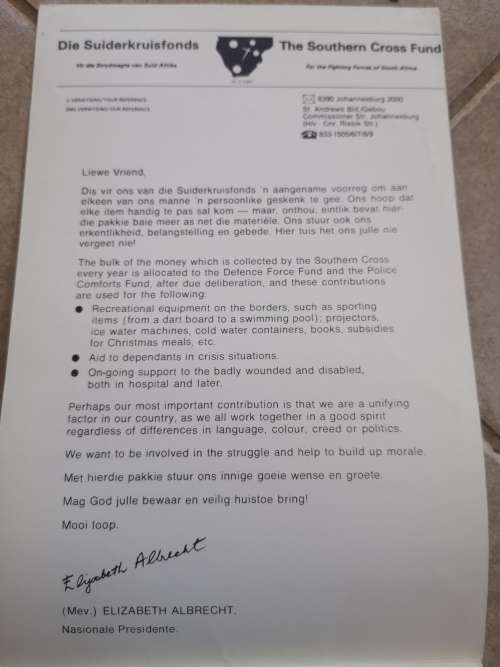 Vintage Writing Paper - Die Suiderkruisfonds