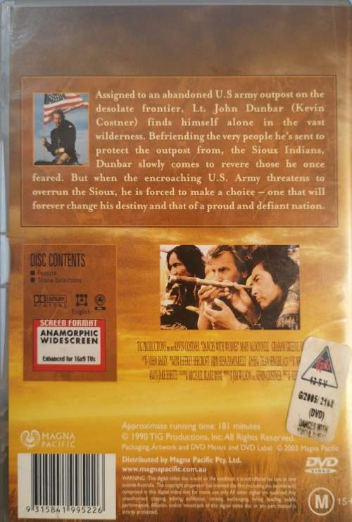 Dances with Wolves (DVD) Region 4