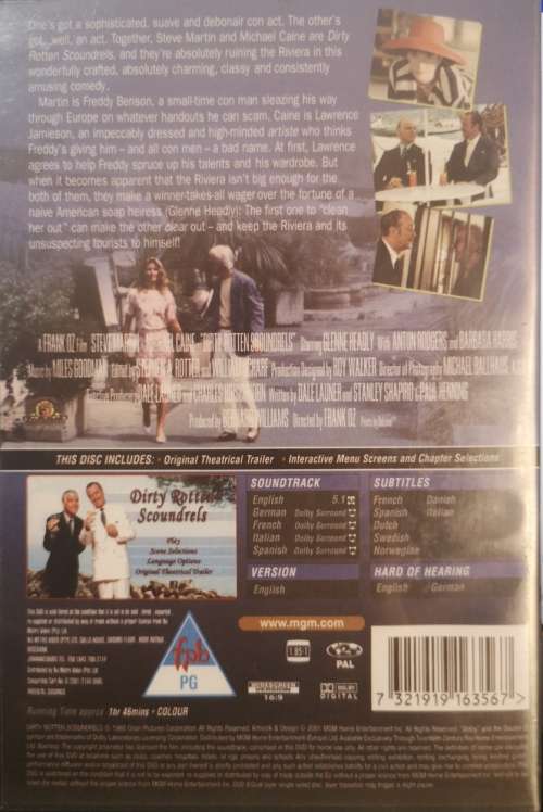 Dirty Rotten Scoundrels (DVD)