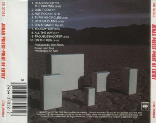 Judas Priest - Point of Entry (CD)