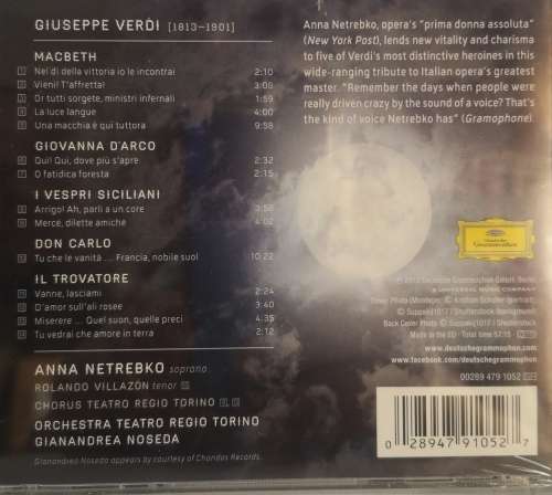Anna Netrebko - Verdi (CD) [New]