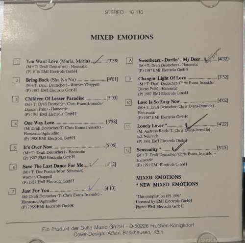 Mixed Emotions - Mixed Emotions (CD)