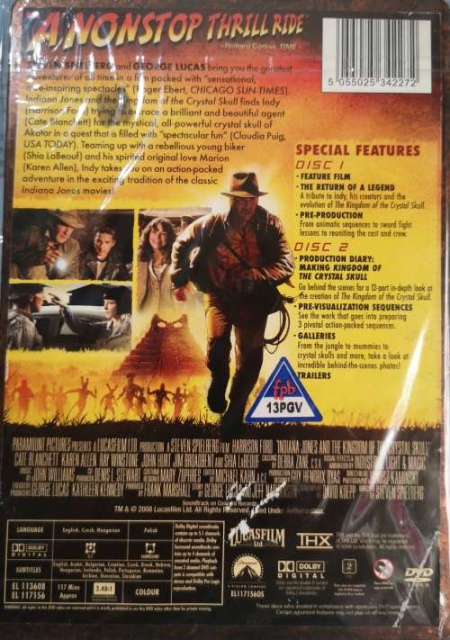 Indiana Jones - Kingdom of the Crystal Skull (2-DVD Steel Book)
