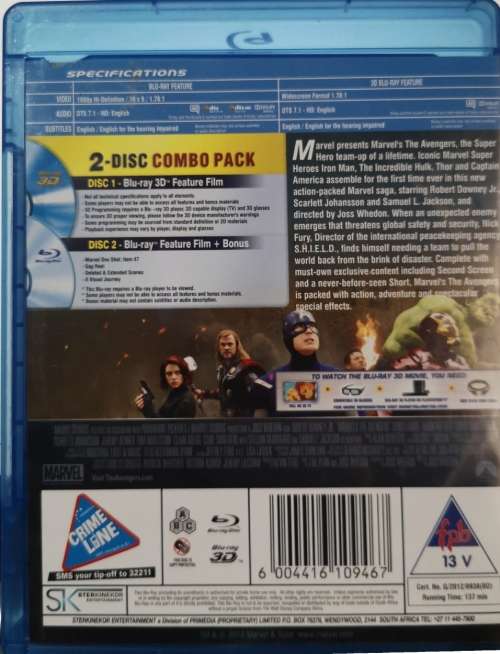 The Avengers - (3D) (2-disc Blu-ray)