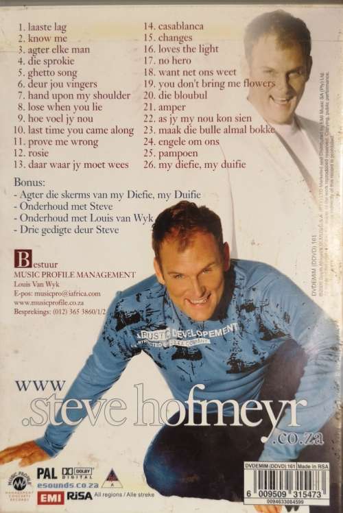 Steve Hofmeyr - Grootste Platinum Treffers (DVD)
