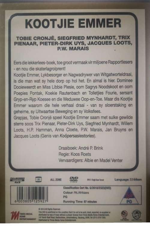 Kootjie Emmer (DVD)
