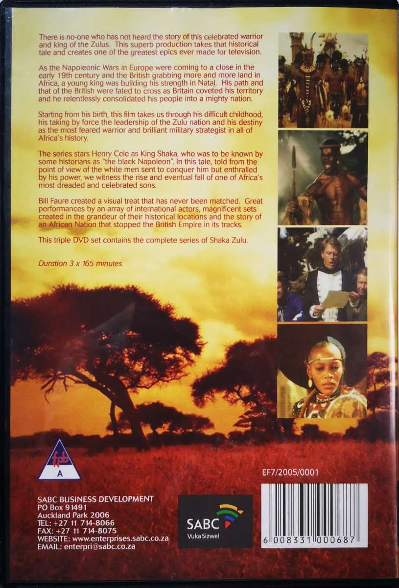 Shaka Zulu - The Complete 10 Part Mini-Series (3-DVD)