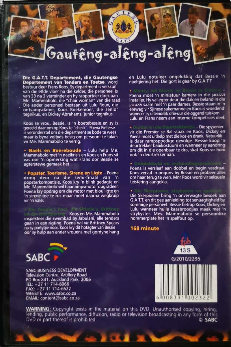 Gauteng-Aleng-Aleng - Deel 1 (DVD)