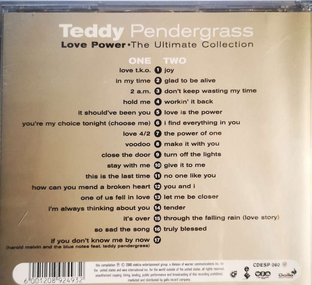 Teddy Pendergrass - Love Power - The Ultimate Collection (2-CD)