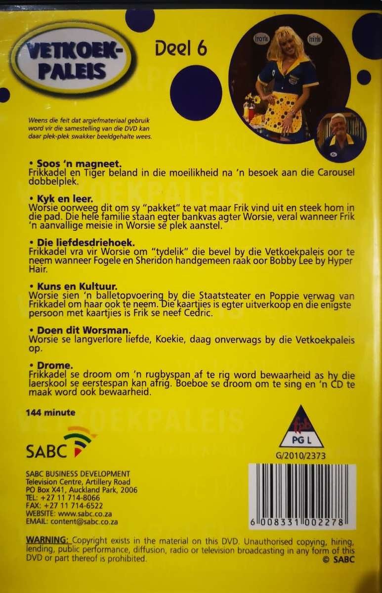Vetkoek Paleis - Deel 6 (DVD)