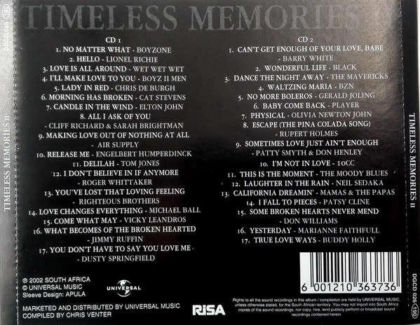 Timeless Memories II (2-CD)