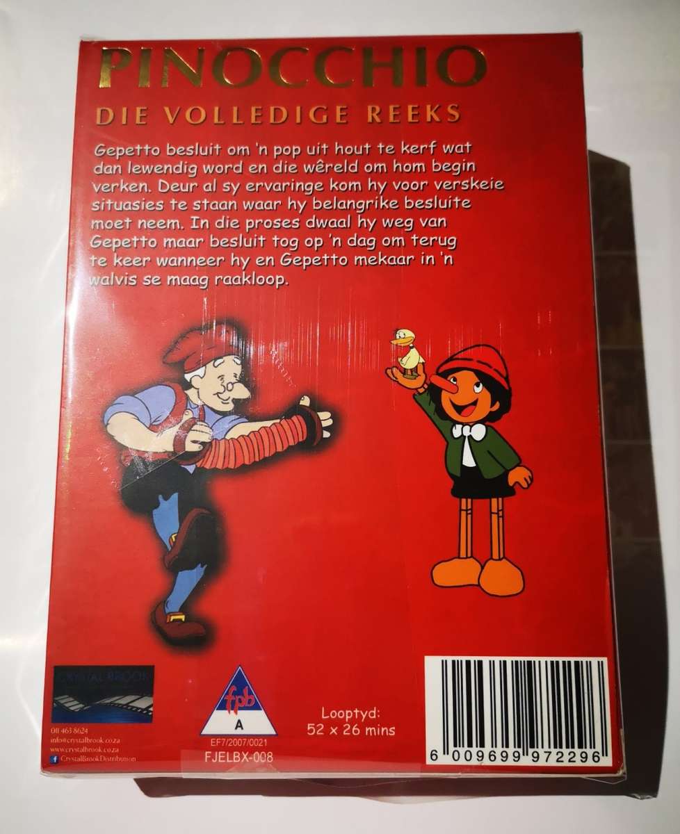 Pinocchio Complete Set (Episodes 1-52) (10-DVD) Red