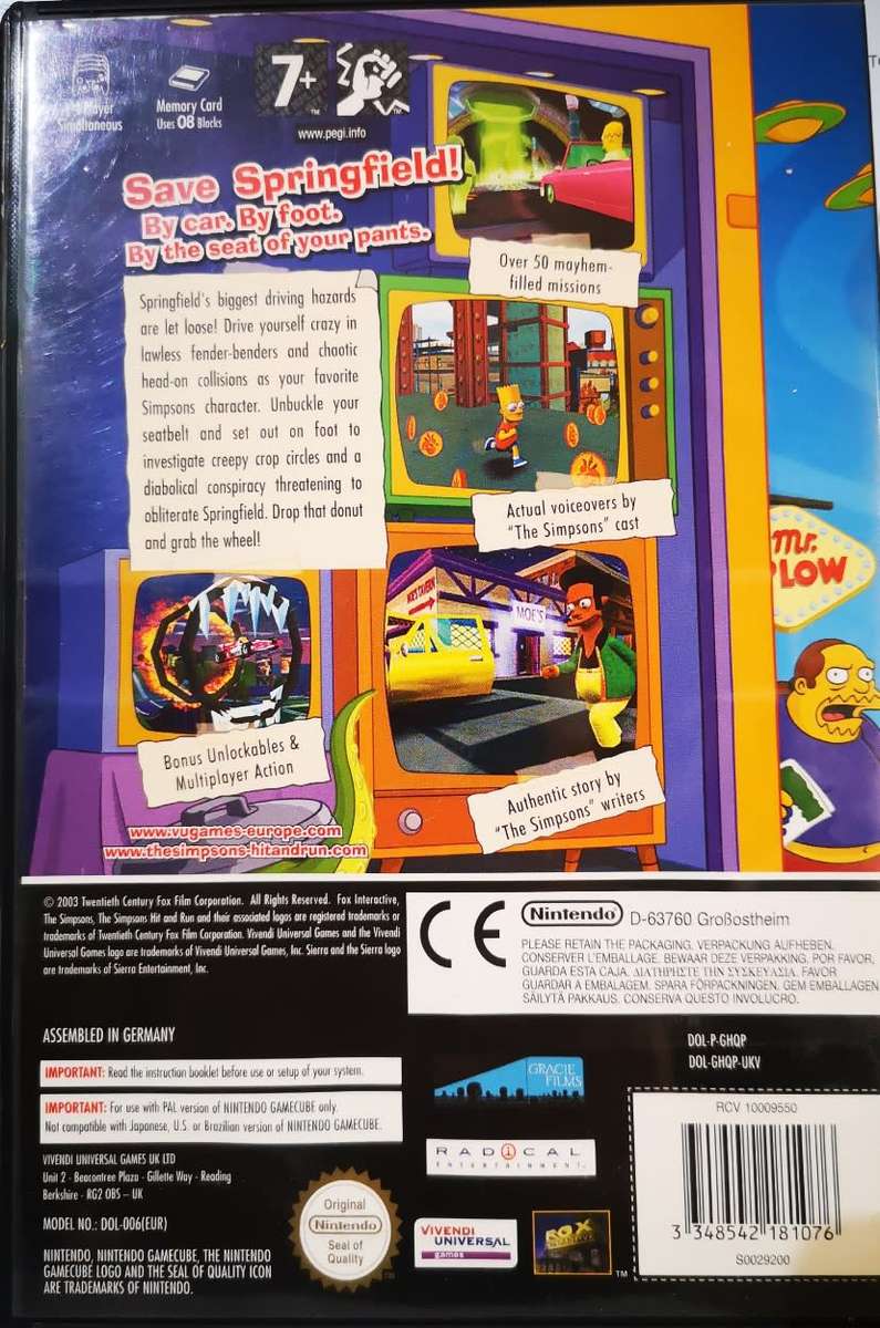 The Simpsons - Hit & Run (Nintendo GameCube)