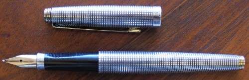 STERLING SILVER PARKER 75 FOUNTAIN PEN AND BALLPOINT SET. Cir 1970's MADE IN U.S.A.
