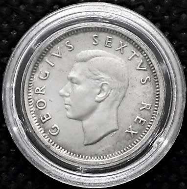 1951 UNION S.A. GEORGE VI  6d Sixpence Silver 0.500Ag Mintage 200    PROOF