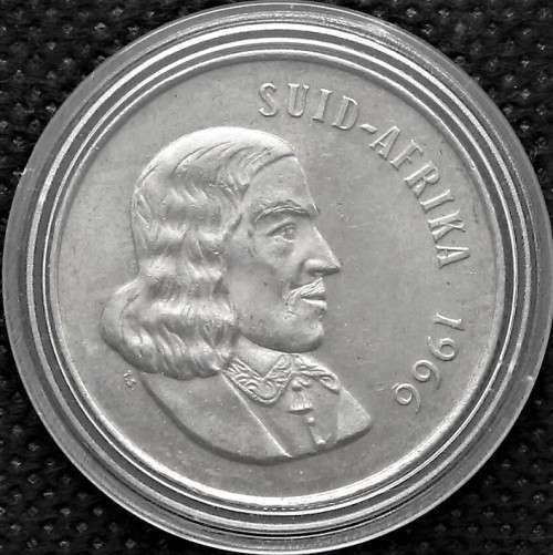 1966 R.S.A     R1 One Rand Silver Coin ?AU 55/58