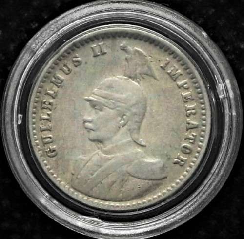 1912 German East Afrika. 1/4 Rupee. Mint-mark J Silver  0.9170Ag. ?VF