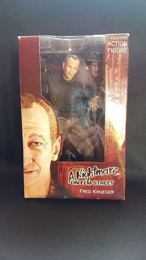 Freddy Kruger Figure and DVD Boxset lot