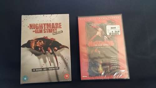 Freddy Kruger Figure and DVD Boxset lot