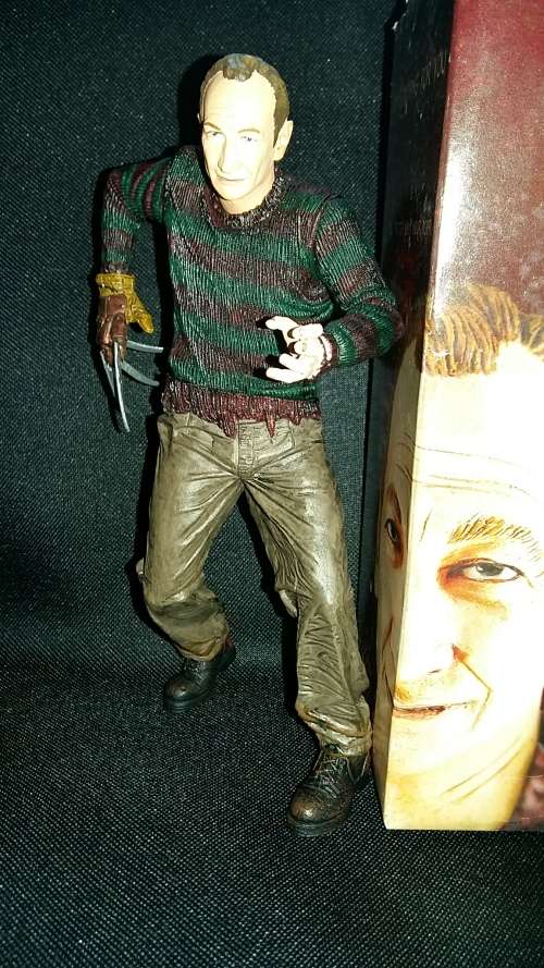 Freddy Kruger Figure and DVD Boxset lot