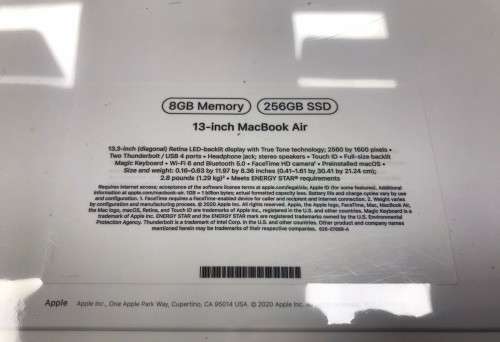 13-INCH MACBOOK AIR: APPLE M1 CHIP WITH 8-CORE CPU AND 7-CORE GPU, 256GB - SILVER - MGN93ZE/A