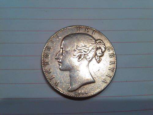 Victoria Half Crown Coin 1844 British Silver