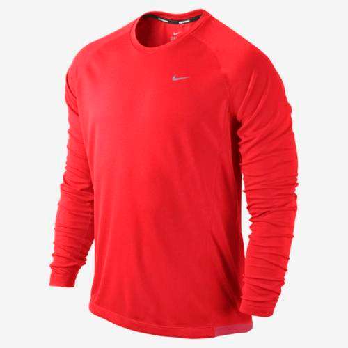Original Mens NIKE Miler UV Long Sleeve Dri-FIT 519700-696 - Large - UPF 40+