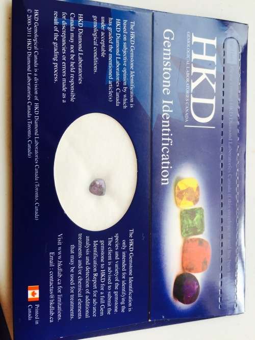 1.43 Ct AAA "HKD" CERTIFIED BLUISH VIOLET "D" BLOCK TANZANITE FREE CERTIFICATE!!