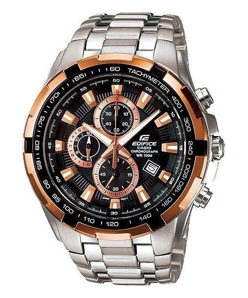 Casio Edifice Men's Silver Stainless Steel Chronograph Quartz Watch