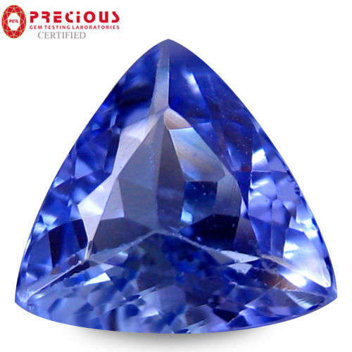 1.29ct ''PGTL'' Cert!!! OUTSTANDING!!! 100% AAA Natural TANZANITE Bluish Violet ''FREE CERTIFICATE''