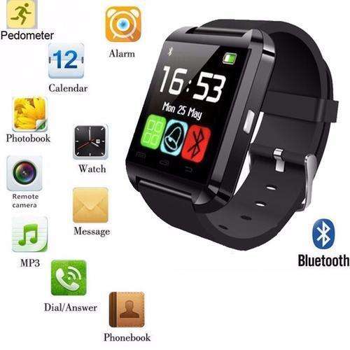 LATE ENTRY!!!! U8 Touch Screen Bluetooth Smart Watch - ONLY BLACK