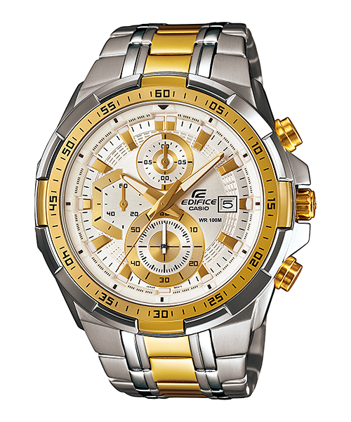 CASIO Edifice Men's Silver Stainless Steel Chronograph Quartz Watch