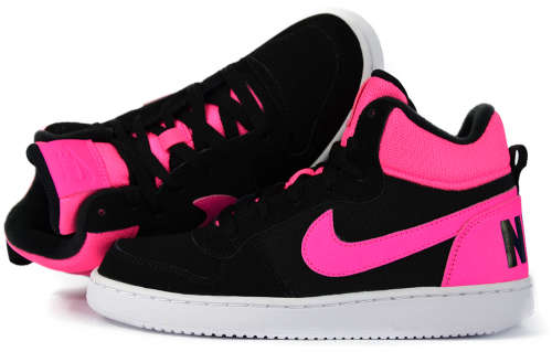 Original WOMENS NIKE Court Borough Mid (Gs) 845107 006- UK 6 (SA 6)
