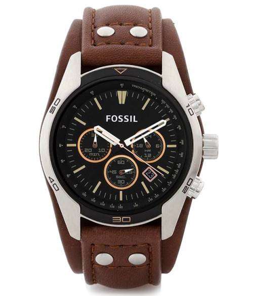 FOSSIL COACHMAN CHRONOGRAPH BROWN LEATHER WATCH ##BRAND NEW##