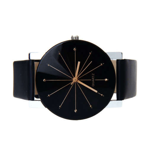 BLACK -- FASHIONABLE Luxurious UNISEX watch- SUPER STYLISH!!!