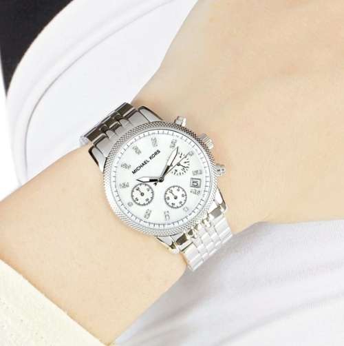 LADIES MICHAEL KORS MOTHER OF PEARL WATCH MK5020 ##BRAND NEW##