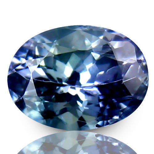 0.90ct WoW!!! 100% GENUINE Natural TANZANITE GREENISH/YELLOW/BLUISH/SILVER - IF