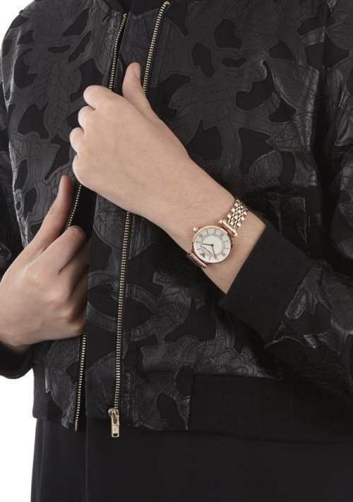 LADIES EMPORIO ARMANI WATCH AR1909 ##BRAND NEW## MOTHER OF PEARL