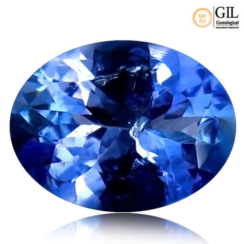 1.47 ct "GIL" CERTIFIED INCOMPARBLE TOP BLUISH VIOLET 100% NATURAL TANZANITE