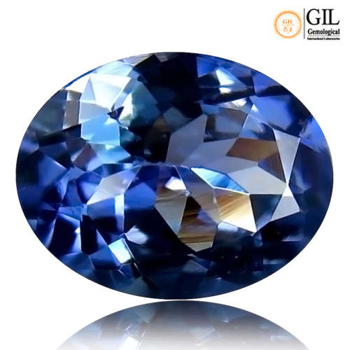 1.49 ct "GIL" CERTIFIED INCOMPARBLE TOP BLUISH VIOLET 100% NATURAL TANZANITE