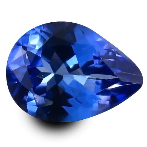 NATURAL 1.01 ct TOP MOST BOWLING TOP BLUISH VIOLET 100% NATURAL TANZANITE LOOSE GEMSTONE