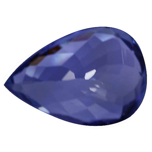 NATURAL! 2.86 Ct IF Fabulous Pear Cut 11 x 8 mm Natural Greenish Purple Blue Tanzanite